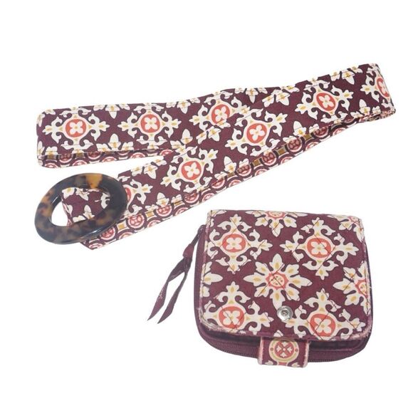 Vera Bradley BOGO FREE SALE Medallion Mini Zip Wallet & Matching Belt - Picture 3 of 10